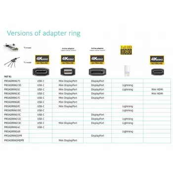 Adaptador de cabo de vídeo Vivolink PROADRINGDPR 0,1 m DisplayPort HDMI preto