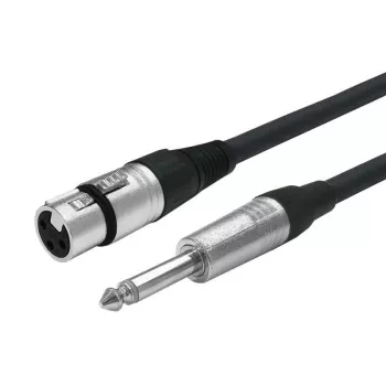 Cabo de áudio Vivolink PROAUDXLRFJACK3 3 m XLR 6,35 mm preto
