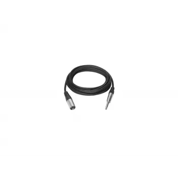 Cabo de áudio Vivolink PROAUDXLRJACK1 1 m XLR 6.35 mm preto