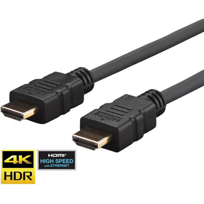 Vivolink Pro PROHDMIHD15-18G Ultra cabo HDMI com Ethernet, conector HDMI tipo A (padrão), 15 m, preto