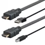 Cabo Vivolink PRO HDMI W/USB 2.0 A/B (AMP) 2 m 4096 x 2160 preto