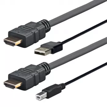 Cabo Vivolink PRO HDMI W/USB 2.0 A/B (AMP) 3 m 4K preto