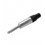 Cabo de áudio Vivolink PROJACK6.3S 6,35 mm preto ficha macho para ficha macho cobre