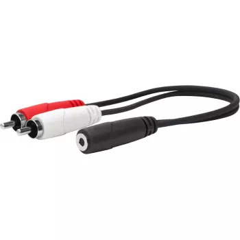 Cabo de áudio Vivolink PROMJFRCAM0.2 0,2 m 3,5 mm 2 x RCA preto