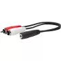 Cabo de áudio Vivolink PROMJFRCAM0.2 0,2 m 3,5 mm 2 x RCA preto
