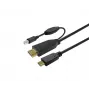 Cabo USB Vivolink PROUSBCHDMIUSBB7.5 USB 3.2 Gen 1 (3.1 Gen 1) 7,5 m USB-C preto