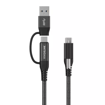 Cabo USB Vivolink PROUSBCMM1.5ADP USB 3.2 Gen 2 (3.1 Gen 2) 1,5 m USB C preto