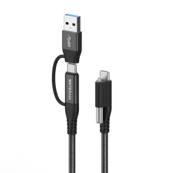 Cabo USB Vivolink PROUSBCMM1.5ADP USB 3.2 Gen 2 (3.1 Gen 2) 1,5 m USB C preto
