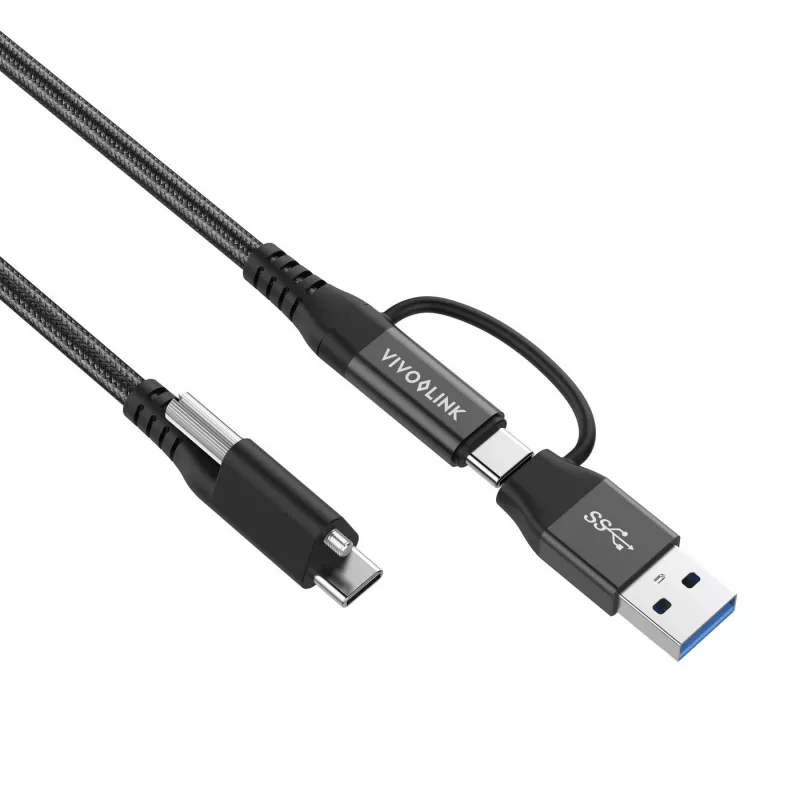 Cabo USB Vivolink PROUSBCMM1.5ADP USB 3.2 Gen 2 (3.1 Gen 2) 1,5 m USB C preto