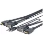 VivoLink Pro PROVGAHDMIFLY5 cabo VGA + áudio e HDMI, 5 m, preto
