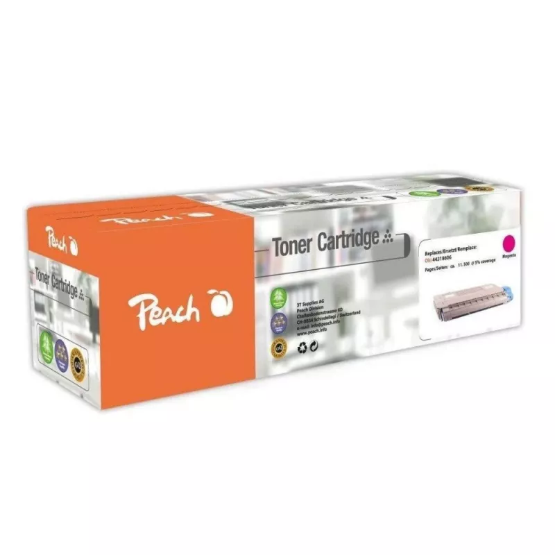 Peach 110600 Cartucho de toner 1 unid. Compatível Magenta
