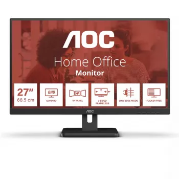 AOC E3 Q27E3UAM Monitor de Computador 68,6 cm (27 inch) 2560 x 1440 píxeis Quad HD Preto