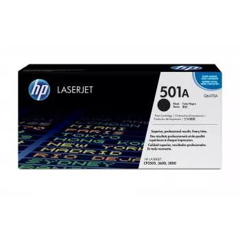 HP 501A Toner Original LaserJet Preto, 6000 Páginas, Preto, 1 unid.