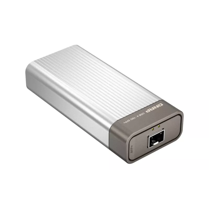 QNAP QNA-UC10G1SF adaptador de rede de USB 4 Type-C para 1 x 10GbE SFP+, 10000 Mbit/s