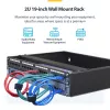 StarTech.com armário de rede de parede 2U – 14 polegadas de profundidade (perfil baixo) – suporte para patch panel 19 polegadas para servidores planos, equipamentos de IT, switches de rede – capacidade de carga 35 kg, preto
