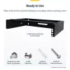 StarTech.com armário de rede de parede 2U – 14 polegadas de profundidade (perfil baixo) – suporte para patch panel 19 polegadas para servidores planos, equipamentos de IT, switches de rede – capacidade de carga 35 kg, preto