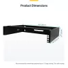 StarTech.com armário de rede de parede 2U – 14 polegadas de profundidade (perfil baixo) – suporte para patch panel 19 polegadas para servidores planos, equipamentos de IT, switches de rede – capacidade de carga 35 kg, preto
