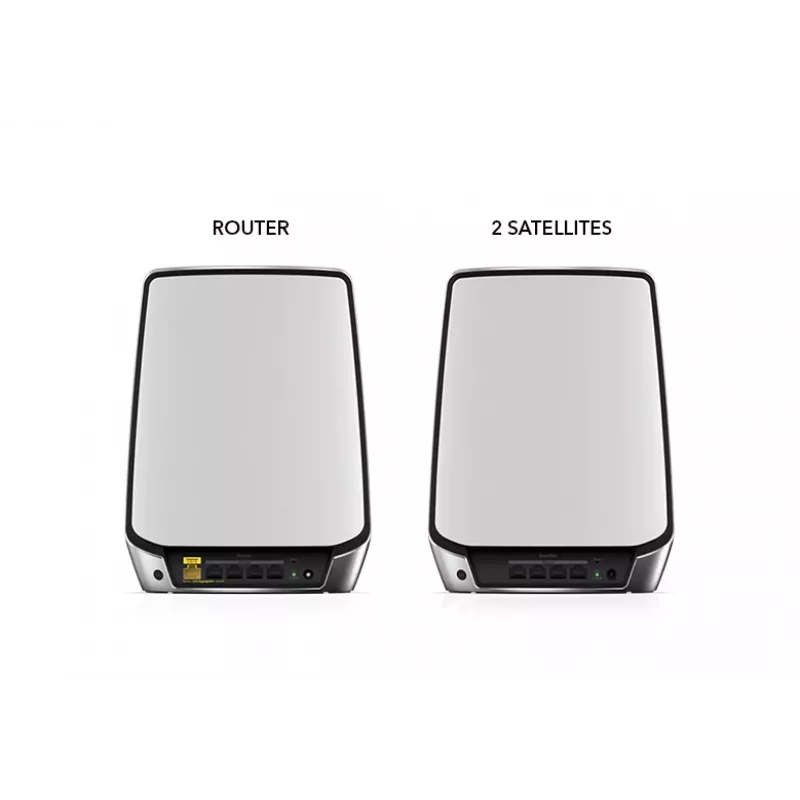 NETGEAR Orbi RBK853 AX6000 WiFi 6 sistema Mesh Tri-Band (2,4 GHz / 5 GHz / 5 GHz) Wi-Fi 6 (802.11ax) cinzento 4 interno