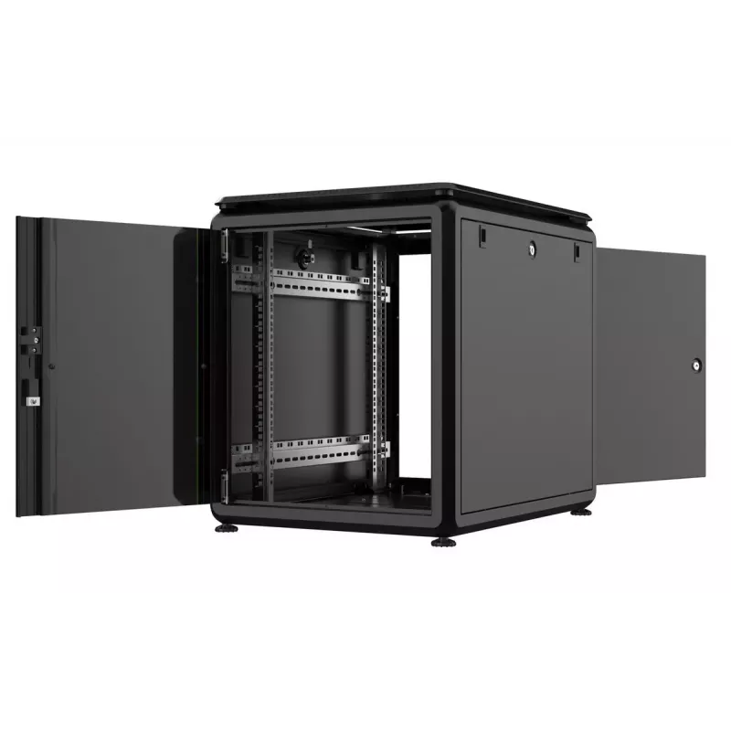 Armário rack Lanview RDL12U68BL 12U preto 600 kg IP20