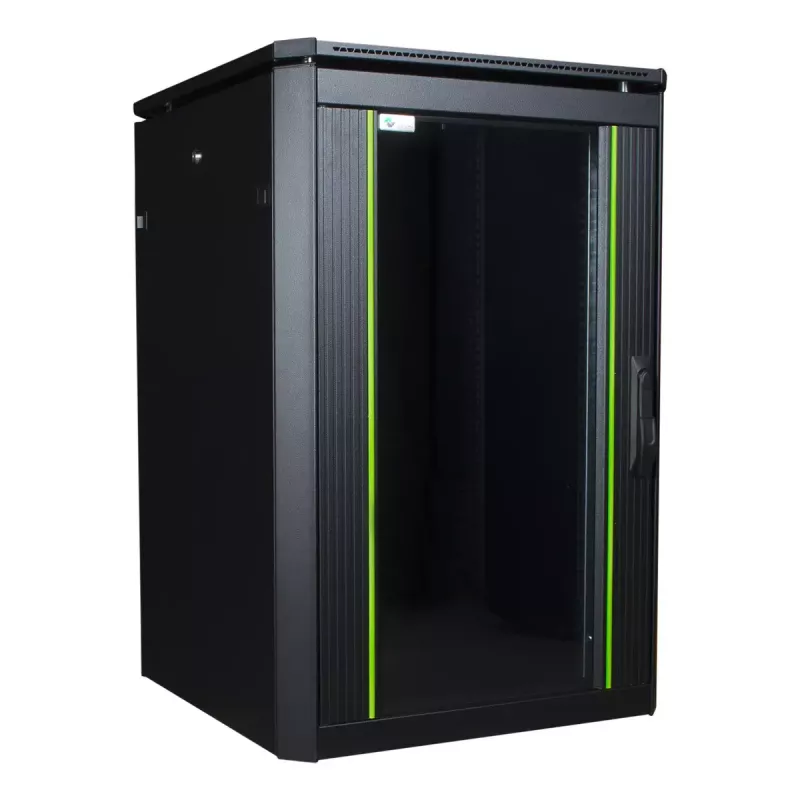 Rack autónomo LOGON RDL16U68BL 16U preto 600 kg de capacidade