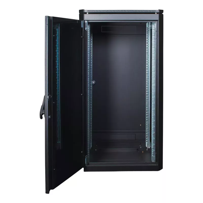 Rack autónomo LOGON RDL22U66BL 22U preto 600 kg de capacidade