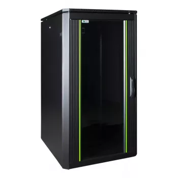 Rack autónomo LOGON RDL22U68BL 22U 600 kg de capacidade preto