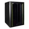 Armário rack autónomo LOGON RDL22U88BL 22U preto 600 kg de capacidade