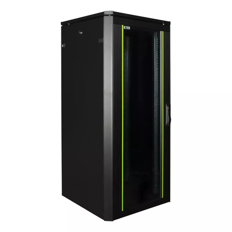 Rack autónomo LOGON RDL26U66BL 26U capacidade 600 kg preto
