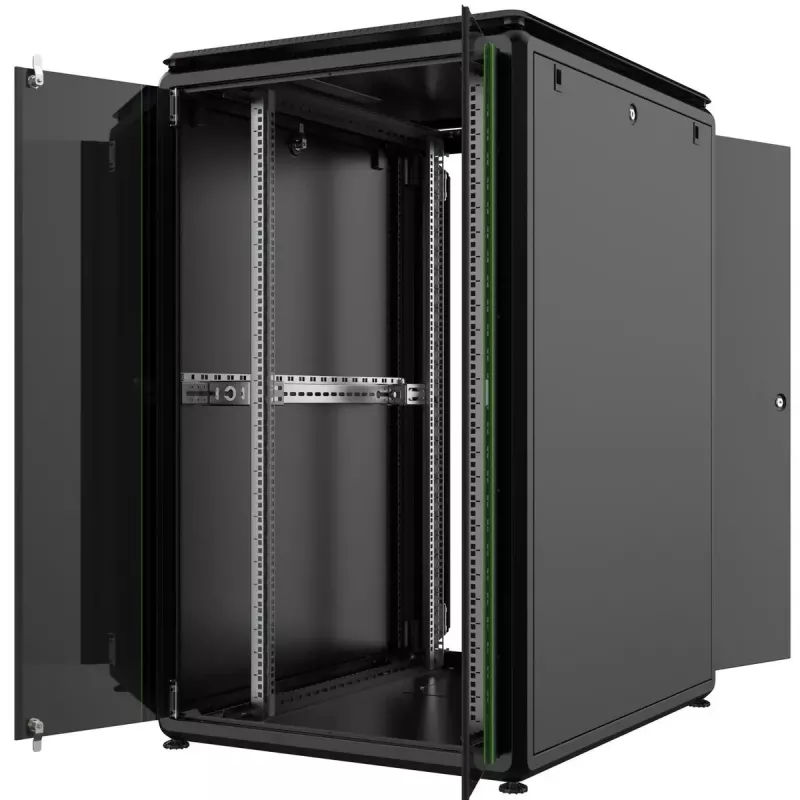 LANVIEW Data Line RDL26U81BL armário rack independente de 19" 26U, 800 x 1000 x 1342 mm, preto