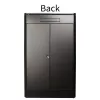 Armário rack autónomo LOGON RDL26U88BL 26U preto 600 kg de capacidade