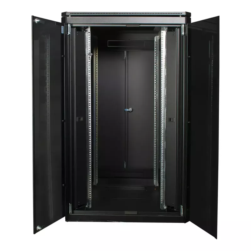 Armário rack autónomo LOGON RDL26U88BL 26U preto 600 kg de capacidade