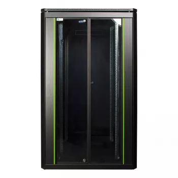 Armário rack autónomo LOGON RDL26U88BL 26U preto 600 kg de capacidade