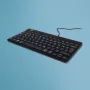 Teclado ergonómico R-Go Tools R-Go Compact Break, teclado compacto com software de pausas, QWERTZ (DE), com fios, preto