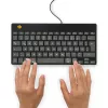Teclado ergonómico R-Go Tools R-Go Compact Break, teclado compacto com software de pausas, QWERTZ (DE), com fios, preto