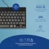 Teclado ergonómico R-Go Tools R-Go Compact Break, teclado compacto com software de pausas, QWERTZ (DE), com fios, preto
