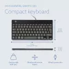 Teclado ergonómico R-Go Tools R-Go Compact Break, teclado compacto com software de pausas, QWERTZ (DE), com fios, preto