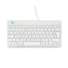 Teclado ergonómico R-Go Tools R-Go Compact Break, teclado compacto com software de pausas, QWERTZ (DE), com fios, branco