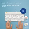 Teclado ergonómico R-Go Tools R-Go Compact Break, teclado compacto com software de pausas, QWERTZ (DE), com fios, branco