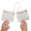 Teclado ergonómico R-Go Tools R-Go Split Break com software de pausas, teclado dividido ergonómico, QWERTZ (DE), Bluetooth, branco