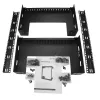 StarTech.com Armário de rede de montagem na parede 12HE 19 polegadas – 12 polegadas de profundidade, armário de servidor open-frame de 2 postes para equipamento de dados/AV/IT/informática/patch panel com porcas gaiola e parafusos, capacidade de carga 90 kg, preto (RK12WALLO)