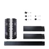 StarTech.com Rack de servidor de secretária de 2 postes 4HE, pequeno rack de computador aberto de 19 polegadas, rack de rede compacto para equipamento AV/estúdio/dados/IT – rack de dois postes autónomo para casa/escritório