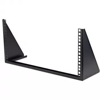Suporte de parede vertical StarTech.com 5U - suporte de montagem na parede aberto de baixo perfil 19 polegadas - equipamento de rede/sala de servidores/dados/AV/IT/painel de ligação/comunicações/informática - com porcas gaiola/parafusos