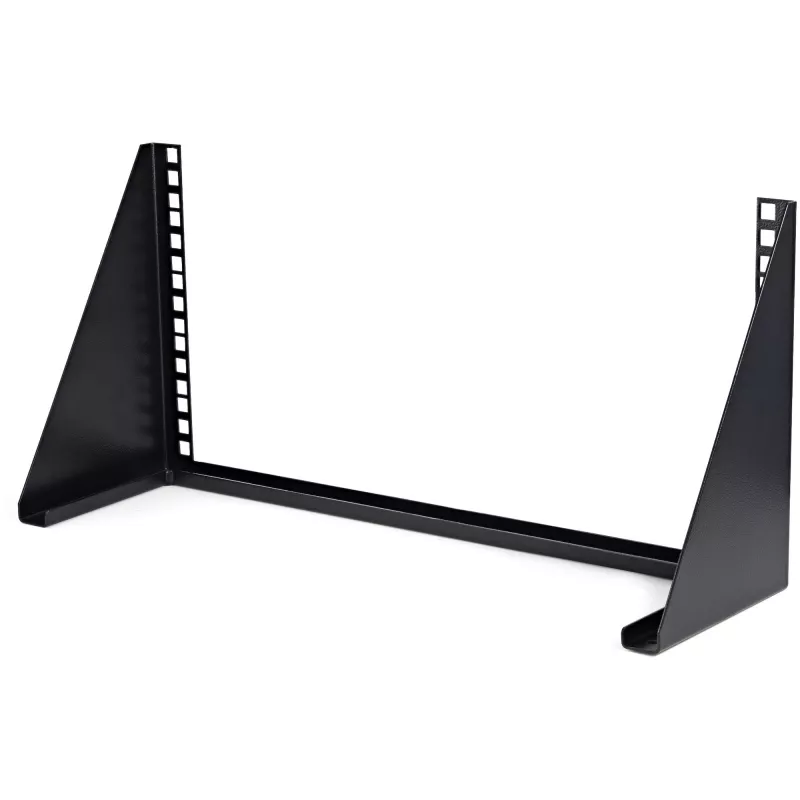 Suporte de parede vertical StarTech.com 5U - suporte de montagem na parede aberto de baixo perfil 19 polegadas - equipamento de rede/sala de servidores/dados/AV/IT/painel de ligação/comunicações/informática - com porcas gaiola/parafusos