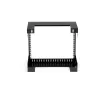 Rack de rede de montagem na parede StarTech.com 8U 19 polegadas – rack de sala de servidores open-frame de 2 postes com 12 polegadas de profundidade para equipamento de dados/AV/IT/informática/painel de ligação com porcas gaiola e parafusos, 135 lb de capacidade, preto (RK812WALLO)