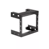 Rack de rede de montagem na parede StarTech.com 8U 19 polegadas – rack de sala de servidores open-frame de 2 postes com 12 polegadas de profundidade para equipamento de dados/AV/IT/informática/painel de ligação com porcas gaiola e parafusos, 135 lb de capacidade, preto (RK812WALLO)