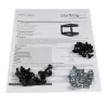 Rack de rede de montagem na parede StarTech.com 8U 19 polegadas – rack de sala de servidores open-frame de 2 postes com 12 polegadas de profundidade para equipamento de dados/AV/IT/informática/painel de ligação com porcas gaiola e parafusos, 135 lb de capacidade, preto (RK812WALLO)