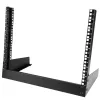 Rack de servidor de secretária StarTech.com 2 postes 8U, rack de computador 19 polegadas open-frame pequeno, rack de rede compacto para equipamento AV/estúdio/dados/IT – rack de dois postes autónomo para casa/escritório