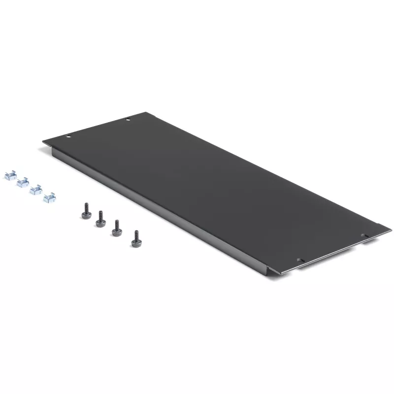 StarTech.com Painel cego 4U para rack de 19 polegadas, caixas e armários, painel cego de montagem em rack para racks de servidor/rede, painel de rack 4HE, cobertura total, aço