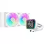 Refrigeração líquida DeepCool LD240 branco radiador de 240 mm com ventoinhas RGB