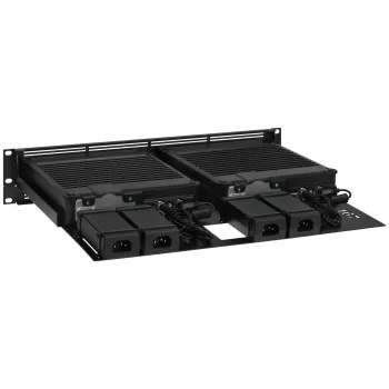 Suporte de montagem Rackmount.IT RM-PA-T10 1,3HE preto 483 mm